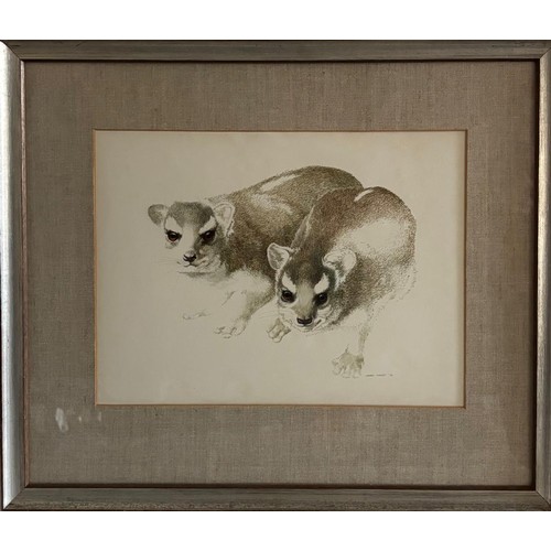 11 - Leigh Voight (South African 20th Century) A PAIR OF DASSIES
