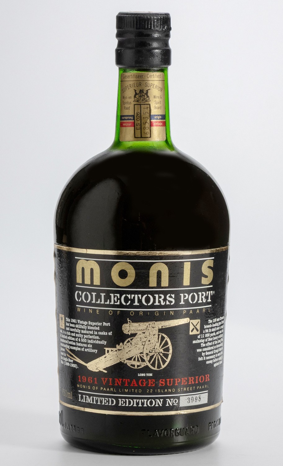 1961 MONIS LIMITED EDITION PORT x 1 Bottle 750ml