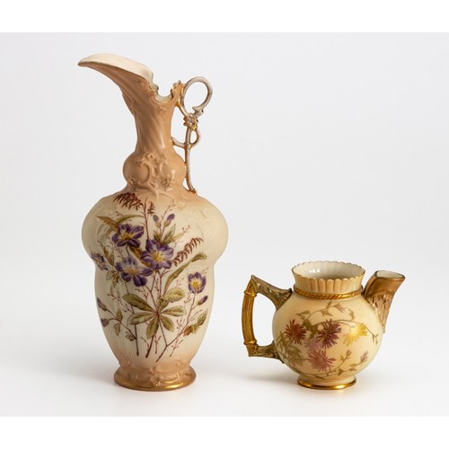 233 - A ROYAL WORCESTER JUG AND EWER