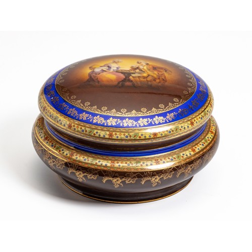 215 - A FREDRICH SIMON CARLSBAD FINE PORCELAIN LIDDED DISH