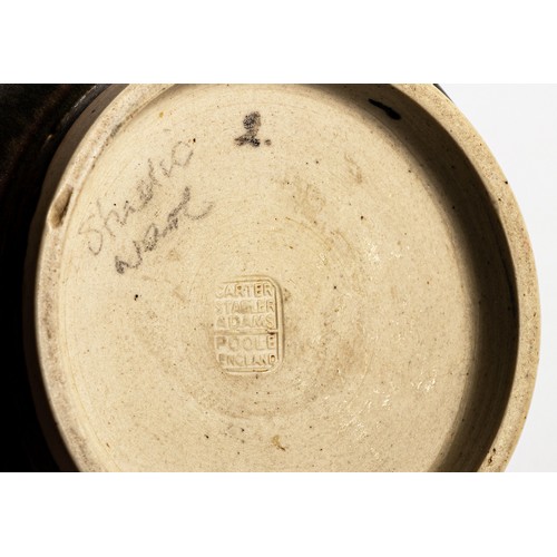 240 - A CARTER, STABLER AND ADAMS STONEWARE VASE, CIRCA 1921