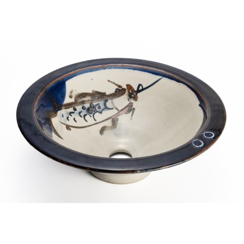 508 - AN ANDREW WALFORD STONEWARE HAND BASIN