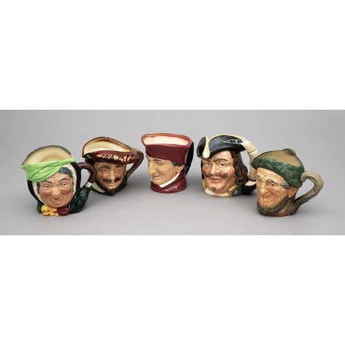 226 - FIVE ROYAL DOULTON TOBY JUGS