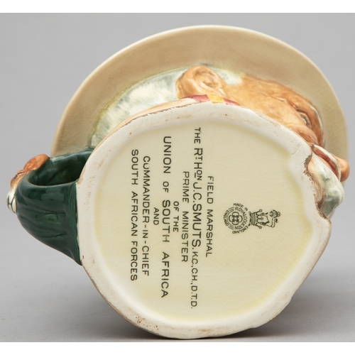541 - A ROYAL DOULTON TOBY JUG OF FIELD MARSHAL SMUTS, MODELLED BY HARRY FENTON, 1946-1948