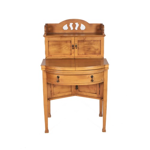 1273 - A SATINWOOD SECRETAIRE, 20TH CENTURY