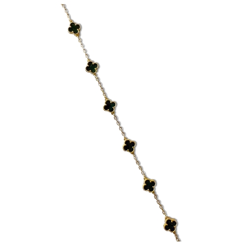 1287 - A GOLD-PLATED BRACELET IN THE STYLE OF VAN CLEEF AND ARPELS
