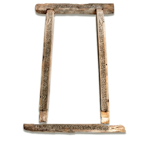445 - A ZANZIBAR DOOR FRAME, 19TH CENTURY