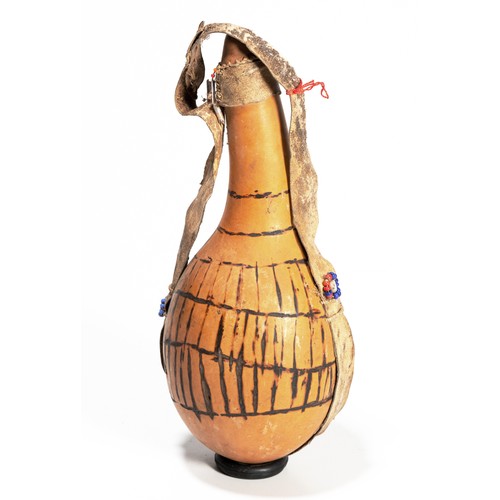 552 - Property of a CollectorA GOURD RATTLE, SAN PEOPLE