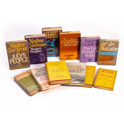 16 - A GROUP LOT OF 13 TITLES by Nadine Gordimer (SIGNED)