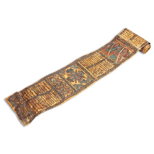 420 - AN ETHIOPIAN VELLUM GE'EZ SCROLL