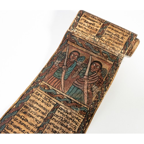 420 - AN ETHIOPIAN VELLUM GE'EZ SCROLL