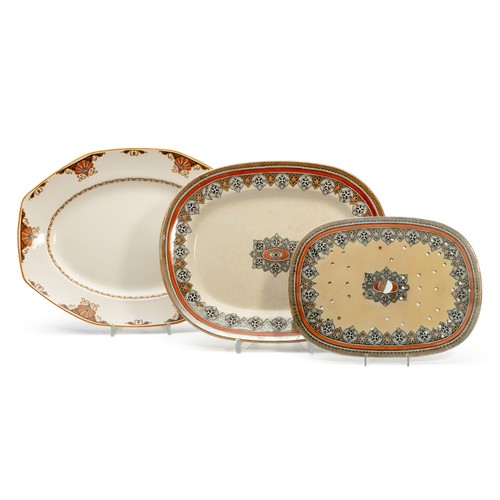 234 - THREE SERVING PLATTERS