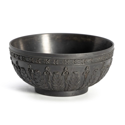 236 - A WEDGWOOD BLACK BASALT ACANTHUS BOWL