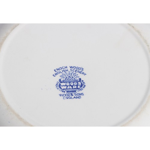 331 - AN ENOCH WOOD’S ‘ENGLISH SCENERY’ PART TEA SERVICE