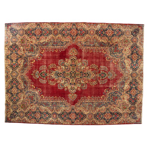 197 - A FINE VINTAGE KASHAN&nbsp;395 by 295cm