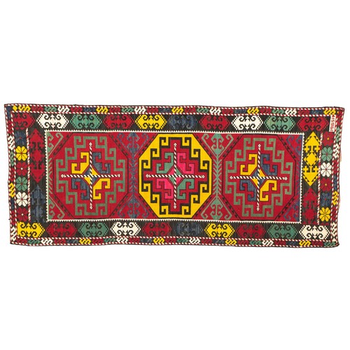 198 - A LAKAI HAND EMBROIDERY, UZBEKISTAN103 by 40cm
