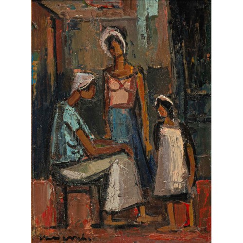 843 - Maurice Charles Louis van Essche (South African 1906 - 1977)&nbsp;FIGURAL GROUP