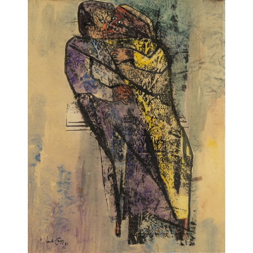 496 - Jack Lugg (South African 1924–2013) TWO FIGURES EMBRACING