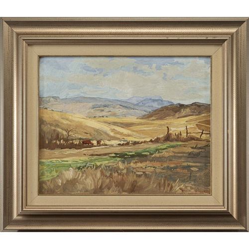 515 - Lucy May Wiles (South Africa 1920 - 2008) COWS IN A FIELD