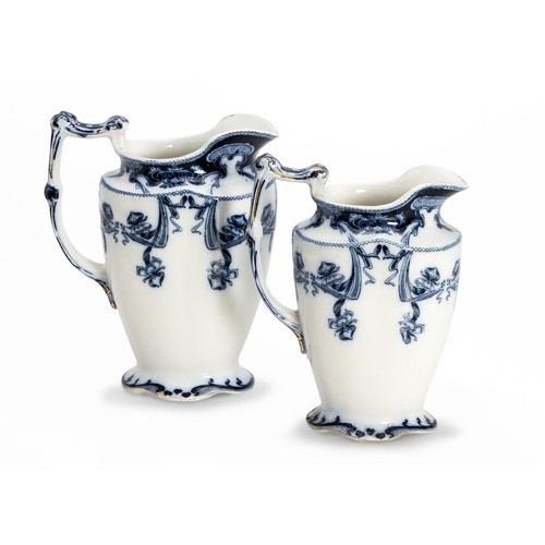 499 - TWO ROYAL STAFFORDSHIRE 'IRIS' PATTERN PITCHER CREAMERS