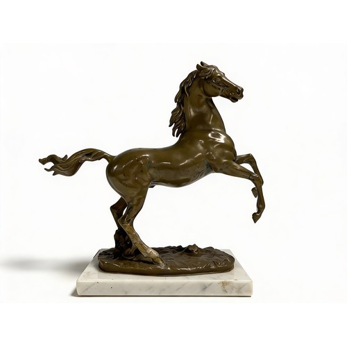 201 - A LE RON RESIN HORSE SCULPTURE