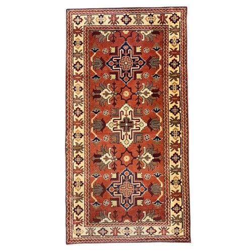 187 - AFGHAN, MODERN 197 by 103cm