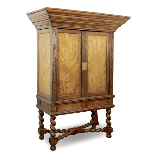 A DUTCH CABINET-ON-STAND, LATE 19TH CENTURY