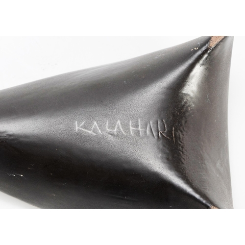 520 - TWO THREE-FOOTED KALAHARI STUDIO ORGANIC-SHAPED BOWLS