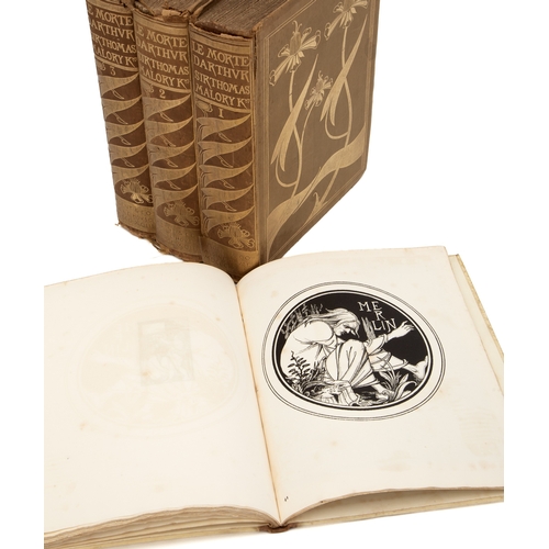 17 - LE MORTE D'ARTHUR by Thomas Malory (LIMITED EDITION; 3 VOLS) & MORTE D'ARTHUR PORTFOLIO (LIMITED... 