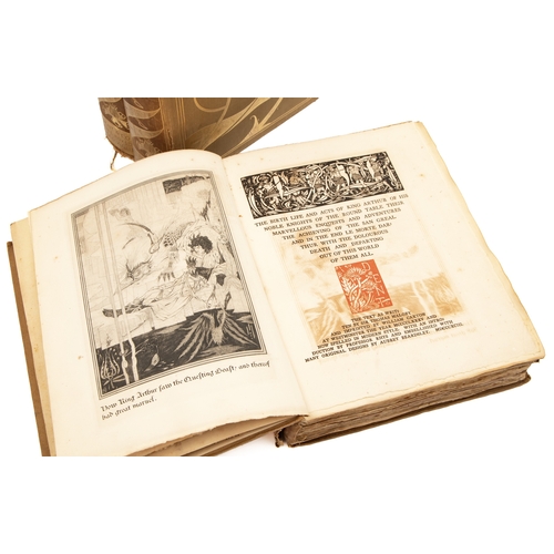 17 - LE MORTE D'ARTHUR by Thomas Malory (LIMITED EDITION; 3 VOLS) & MORTE D'ARTHUR PORTFOLIO (LIMITED... 