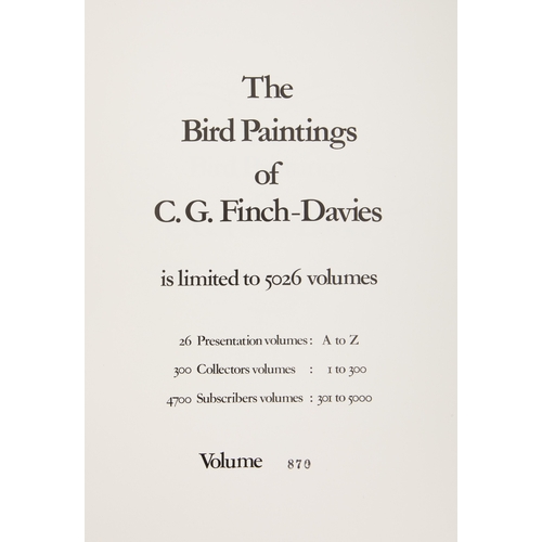 58 - THE BIRD PAINTINGS OF C. G. FINCH-DAVIES by Dr Alan Kemp and C G Davies