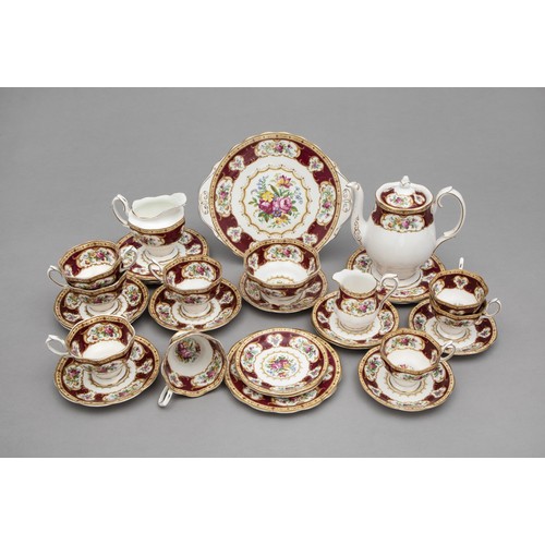 519 - A ROYAL ALBERT 'LADY HAMILTON' TEA SET