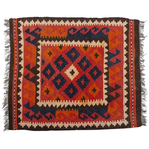 45 - AN AFGHAN KILIM&nbsp;92 by 77cm