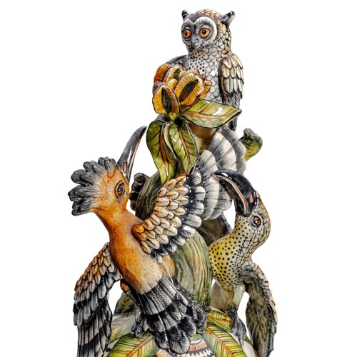 549 - A LARGE ARDMORE ‘CAMP CRITTERS’ LIDDED URN, 2019