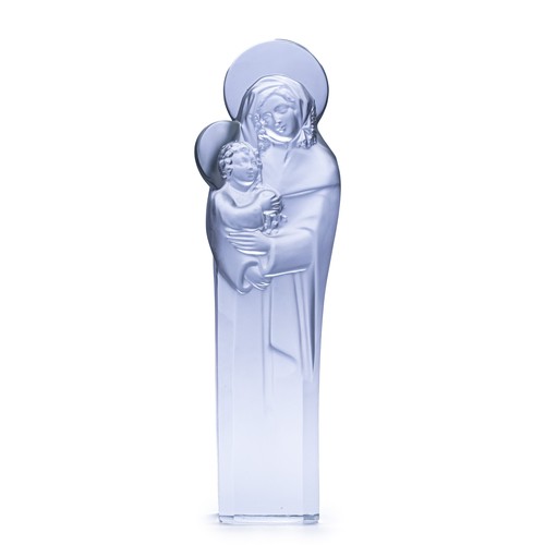 472 - A LALIQUE 'MADONNA AND CHILD' SCULPTURE