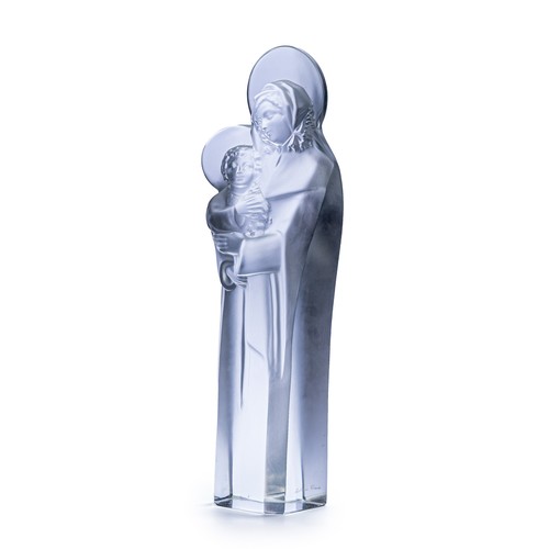 472 - A LALIQUE 'MADONNA AND CHILD' SCULPTURE