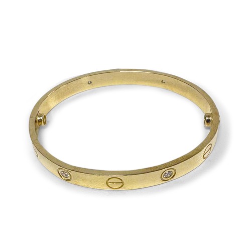 1483 - A .20 CARAT NATURAL DIAMOND BANGLE