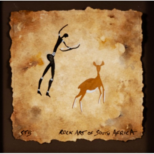 7 - Stephen Townley Bassett (South African 20th Century)&nbsp;ROCK ART OF SOUTH AFRICA, four in the lot