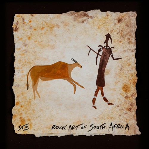 7 - Stephen Townley Bassett (South African 20th Century)&nbsp;ROCK ART OF SOUTH AFRICA, four in the lot