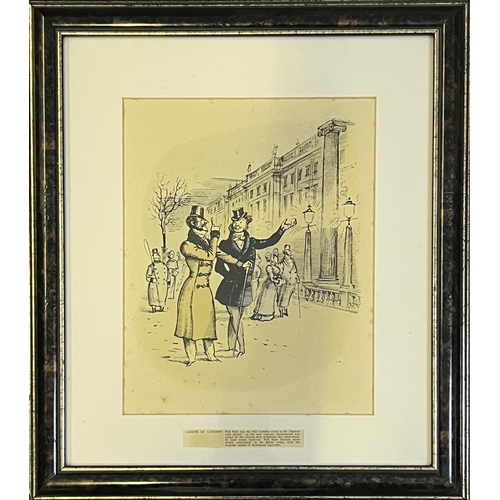8 - Rex Whistler (British 1905 - 1944) THE ROTHAMS DIAMOND JUBILEE PORTFOLIO, FRAMED