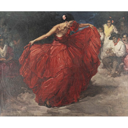 35 - AFTER F. R.S CLEMENT, 1956 - PRINT OF THE RED SKIRT