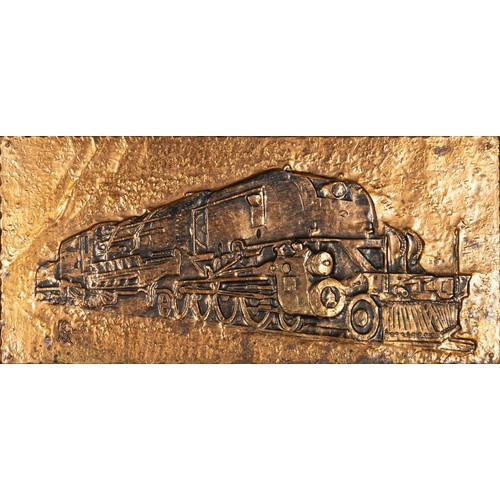 38 - R.W GUEST - INDUSTRIAL STUDY OF A STEAM LOCOMOTIVE, CIRCA 1980's