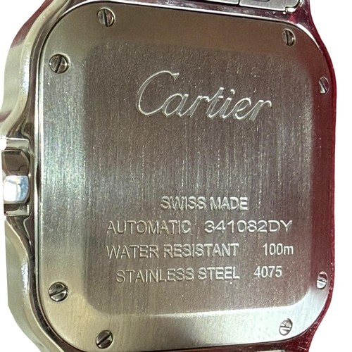 1 - A LADY'S CARTIER SANTOS WRISTWATCH
