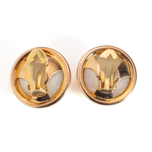 27 - A PAIR OF MABE PEARL EARRINGS