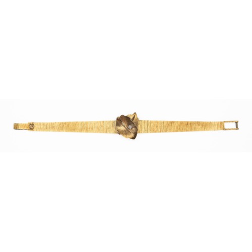 5 - A LADY'S 18CT GOLD OMEGA WRISTWATCH