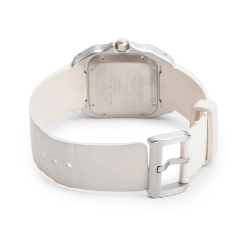 3 - A UNISEX CARTIER SANTOS WRISTWATCH