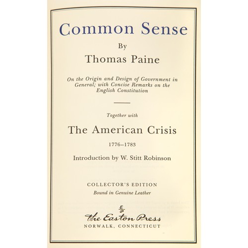 31 - COMMON SENSE (EASTON PRESS COLLECTORS EDITION) by Thomas Paine