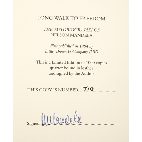 29 - A LONG WALK TO FREEDOM (SIGNED; LIMITED EDITION) by Nelson Mandela
