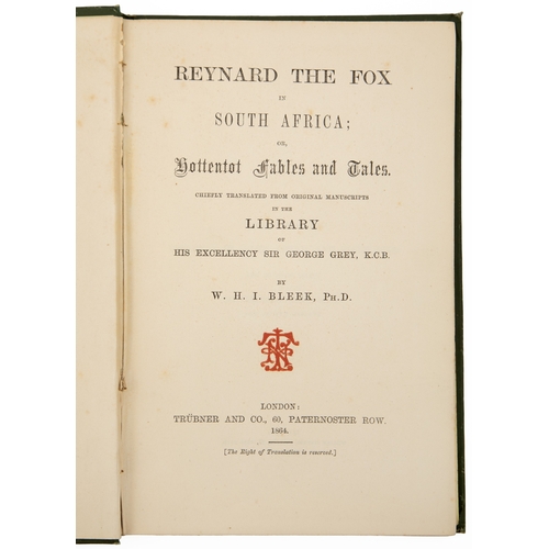 21 - REYNARD THE FOX IN SOUTH AFRICA by W.H.I Bleek