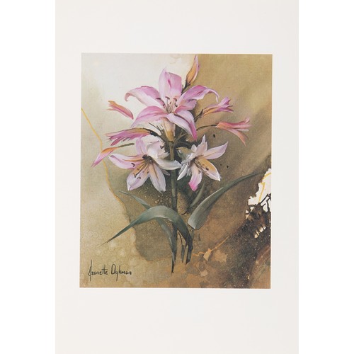 40 - A PORTFOLIO OF FIVE REPRODUCTIONS BY JEANETTE DYKMAN - 'BOUQUET FIVE'